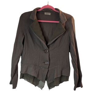 Unique feminine FP style Olive green lightweight blazer size M